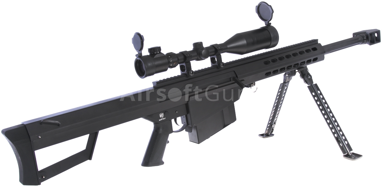 Barrett M82A1 CQB, bipod, scope, Snow Wolf, SW-02 | AirsoftGuns