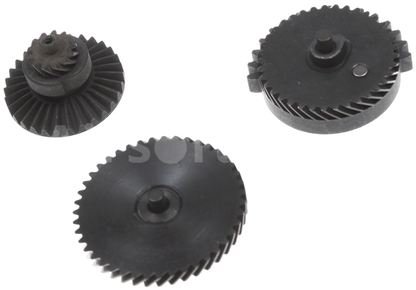 Set of gears, helical teeth, high speed, Systema
