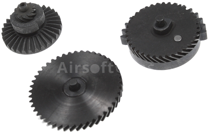 Set of gears, helical teeth, torque, Systema