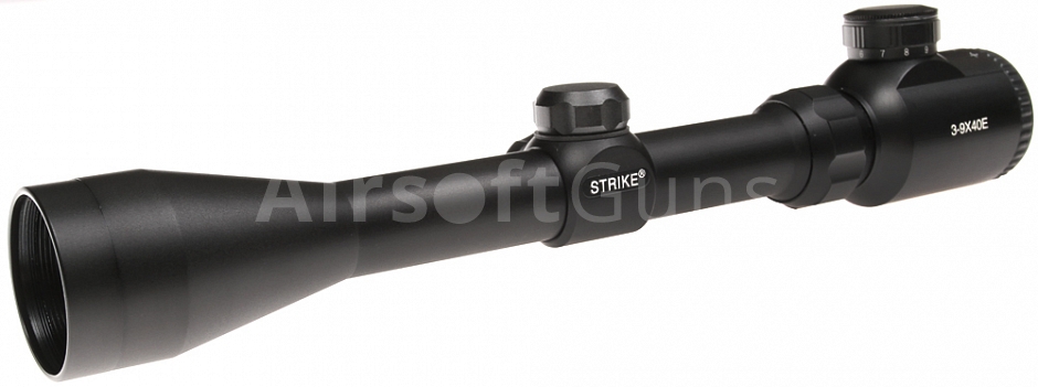 Riflescope, 3-9x40, red cross, Strike