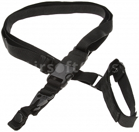 Tactical sling, three-point, soft, M16, black, Classic Army