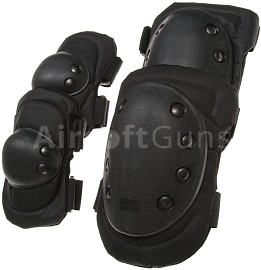 Knee and elbow pads set, SWAT, black, ACM