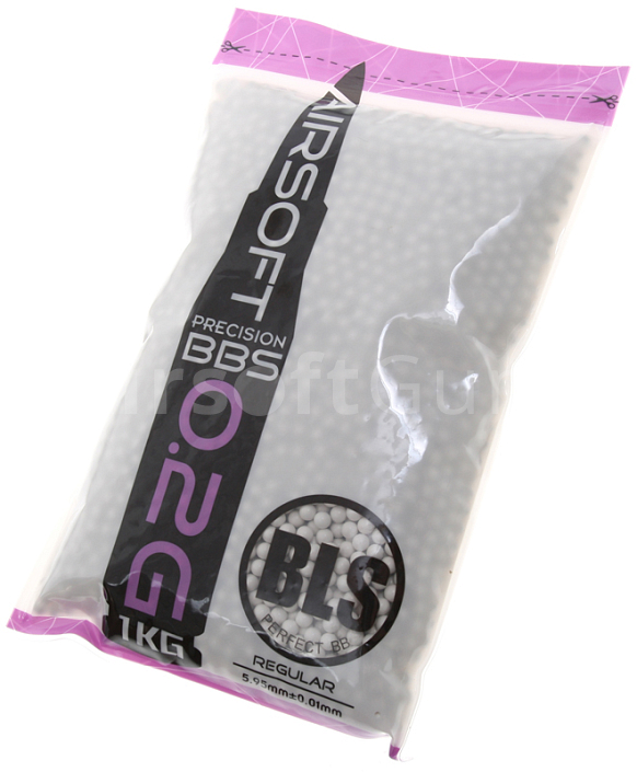 Airsoft BBs, 0.20g, 6mm, 5000rd, BLS