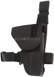 Tactical holster with flap, black, Dasta