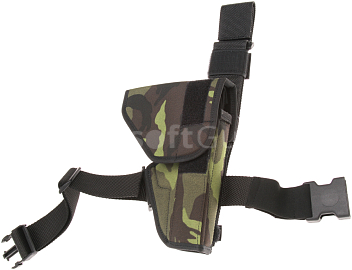 Tactical holster with flap, camouflage, Dasta