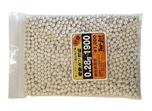 Airsoft BBs, 0.28g, 6mm, 1900rd, Toy-Jet