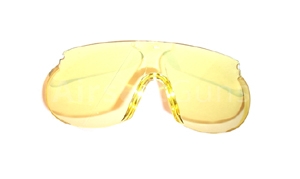Lens for glasses, ACR vz. 2001, yellow Uvex