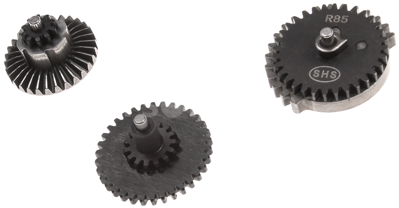 Set of gears, flat teeth, torque, R85, SHS