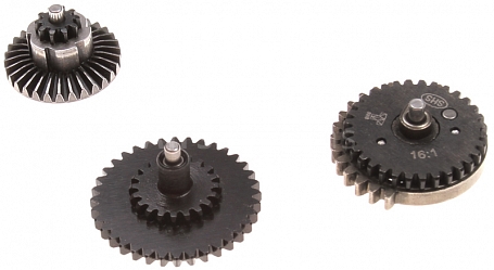 Set of gears, flat teeth, standard, 16:1, SHS