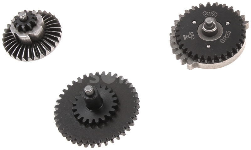 Set of gears, flat teeth, torque, SR25, SHS