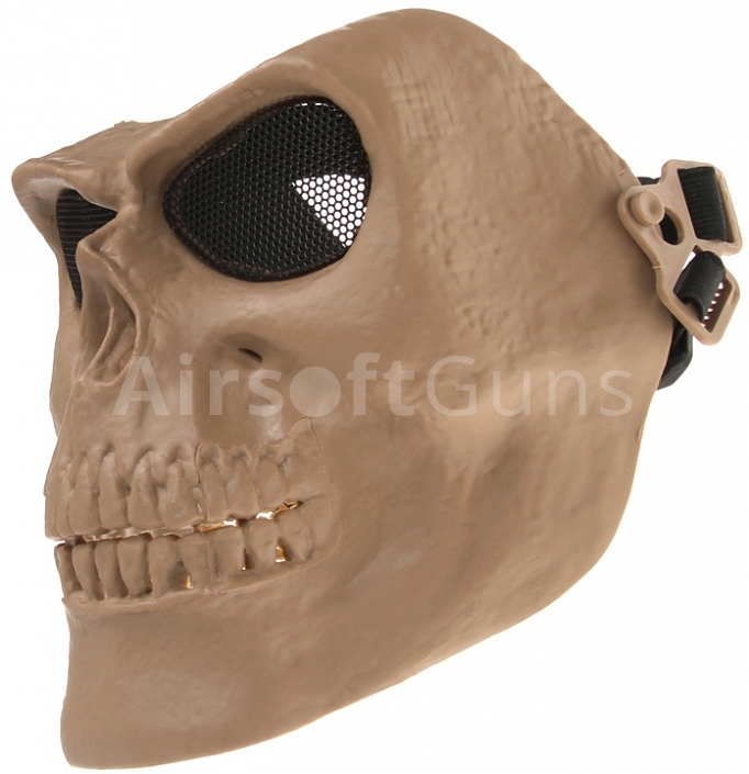 Protective mask, SKULL, small, desert, ACM