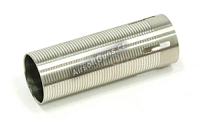 Polished stainless steel cylinder M4, ribbed, O slot, SHS