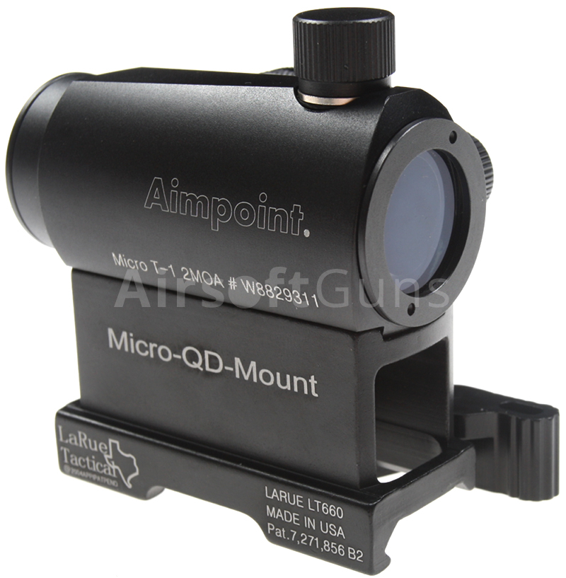 Red dot sight, Aimpoint Micro T-1, high mount QD, ACM