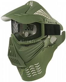 Protective mask, with mesh, large, OD, ACM