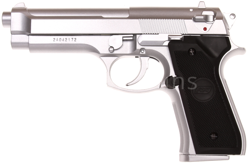 トイガン WESTERN ARMS BERETTA M92FS PREMIUMSILVER Beretta Single/double action Gun 92 FS Inox