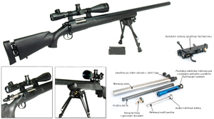 Custom CA M24 Socom, 185m/s, AirsoftGuns