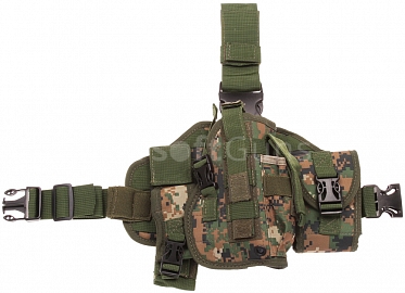 Tactical leg panel, SWAT, digital woodland, ACM