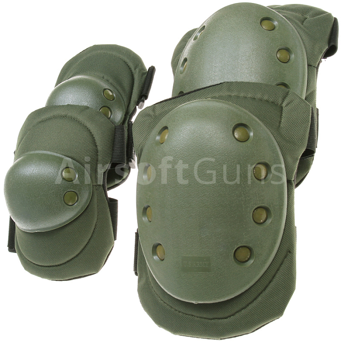 Knee and elbow pads set, SWAT, OD, ACM