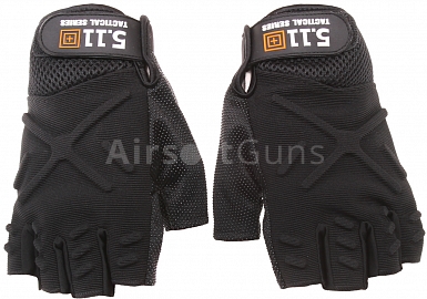 Tactical fingerless gloves, black, M, 5.11 Tactical