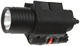 Tactical flashlight, M6 LED, laser, black, ACM