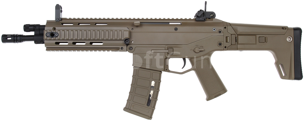 KWA PTS Masada Gas Blow Back Airsoft Rifle - Dark Earth