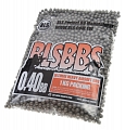 Airsoft BBs, 0.40g, 6mm, gray, stainless, 2500rd, BLS
