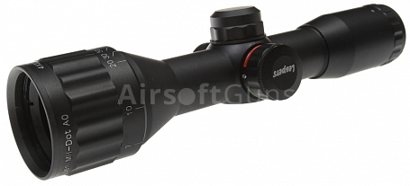 Riflescope with sunshade, 4x32, illumination, UTG