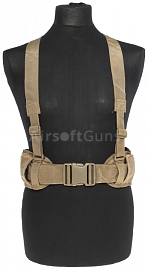 Combat belt with treks, molle, TAN, ACM