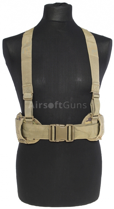 Combat belt with treks, molle, multicam, ACM