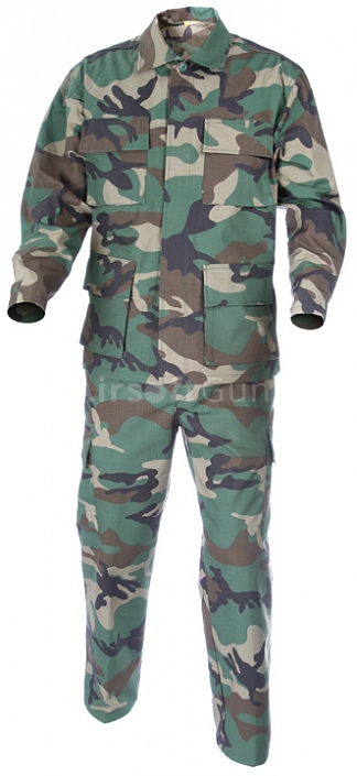 Complete US BDU uniform, woodland, S, ACM