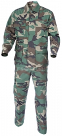 Complete US BDU uniform, woodland, XL, ACM