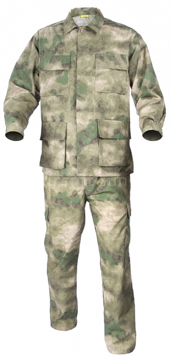 Complete US BDU uniform, A-TACS FG, S, ACM