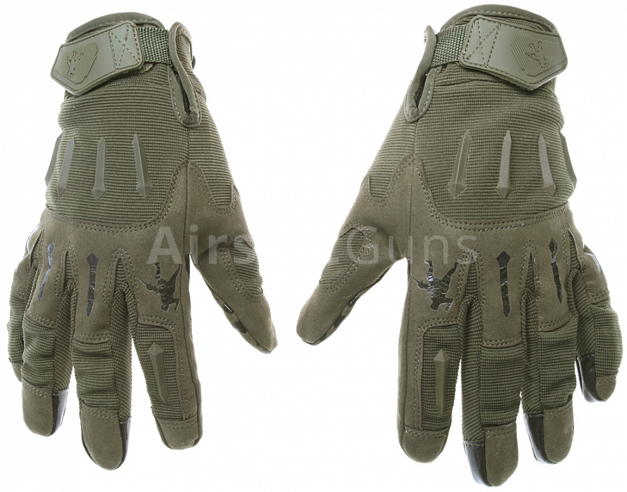 Tactical gloves, IRONSIGHT, OD, M, ACM
