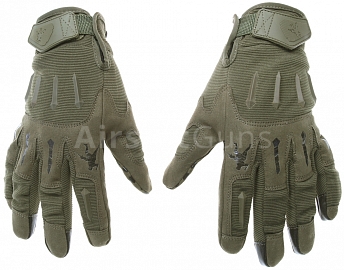 Tactical gloves, IRONSIGHT, OD, L, ACM