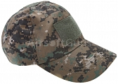 Baseball cap, velcro panels, digital woodland, ACM