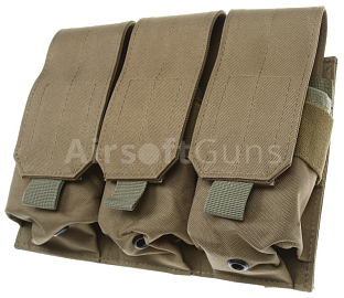 Magazine pouch, universal, triple, TAN, ACM