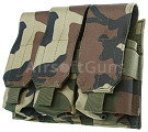 Magazine pouch, universal, triple, woodland, ACM