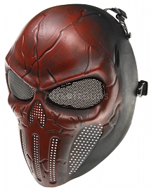 Protective mask, Punisher, red, ACM