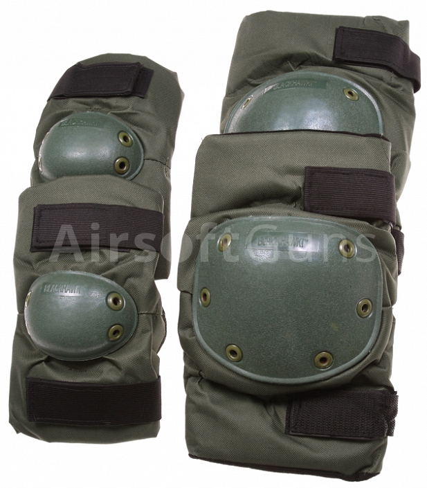 Knee and elbow pads set, SF, OD, Blackhawk