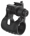 Adjustable mounting flashlight, laser 25mm, black, Element