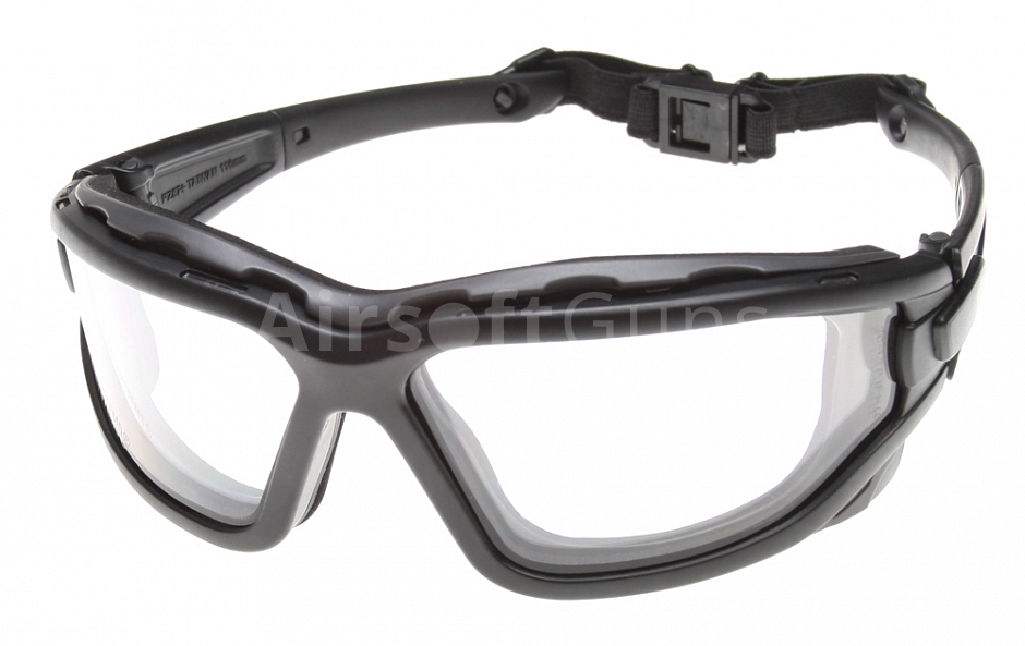 Tactical goggles, dual lens, clear, ASG