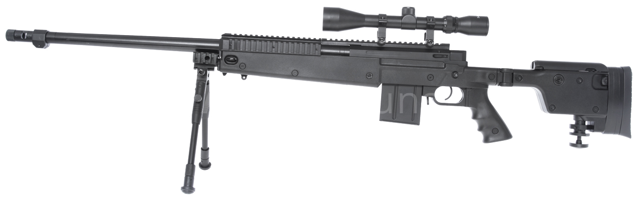 L96 AWS7 RIS, black, bipod, scope, Upgrade version, Well, MB4407D