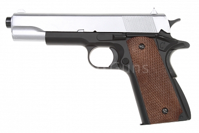 Colt M1911A1, silver, metal, Well, P361M-S