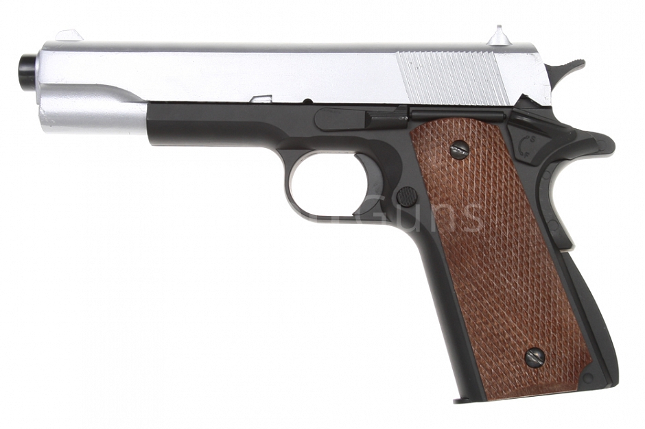 Colt M1911A1, silver, metal, Well, P361M-S