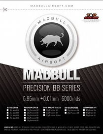 Airsoft BBs, 0.32g, 6mm, about 6250rd, 2kg, MadBull Precision