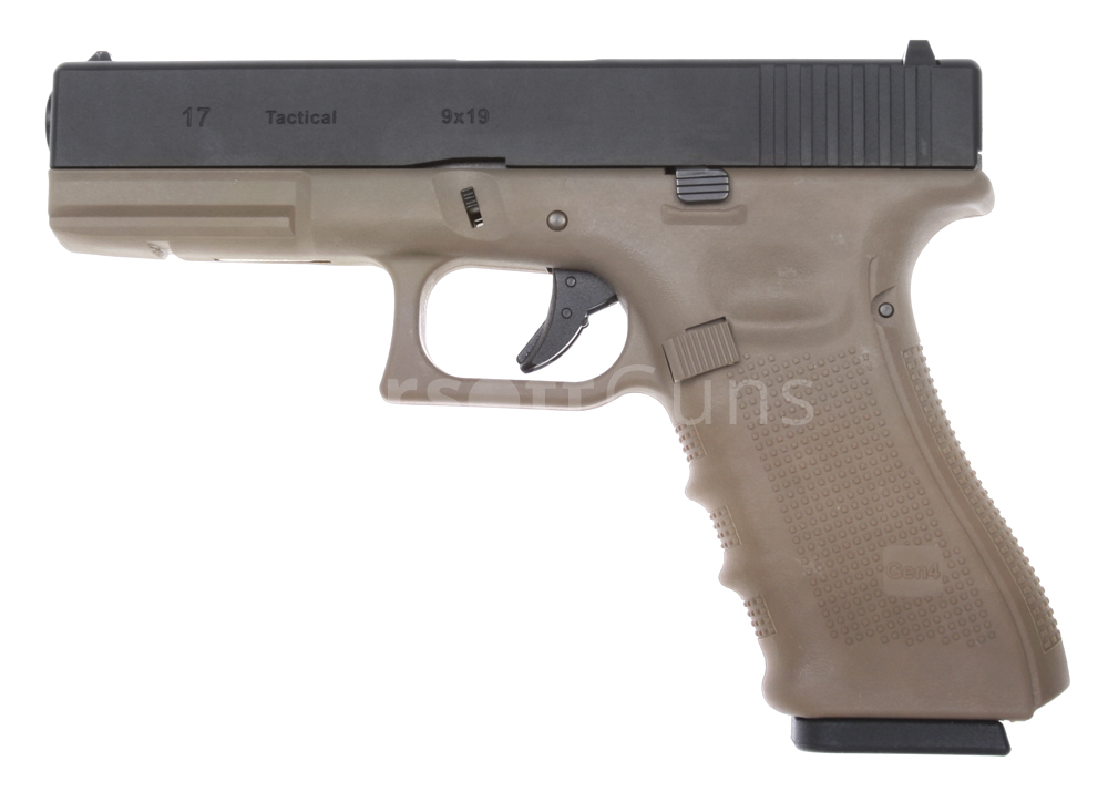 Glock 17, frame 4. gen., TAN, GBB, WE | AirsoftGuns