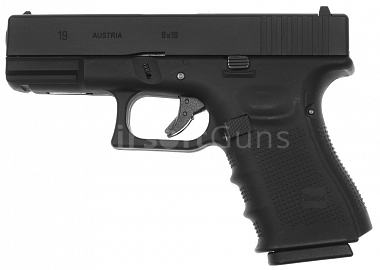 Glock 19, frame 4. gen., black, GBB, WE
