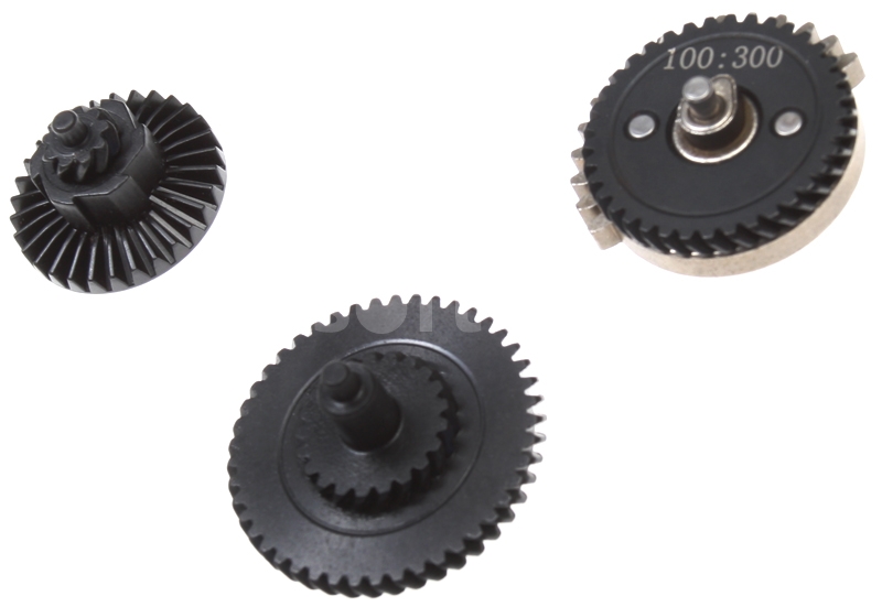 Set of gears, helical teeth, super high torque, 100:300, ZC Leopard