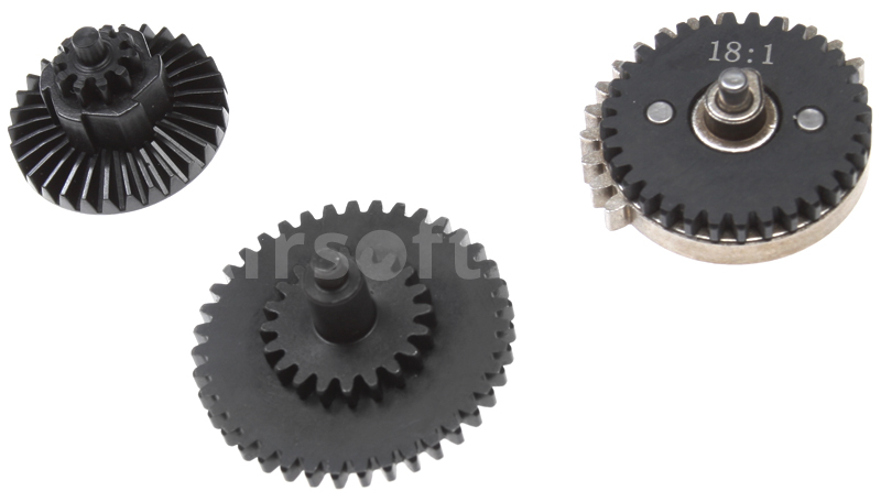 Set of gears, flat teeth, standard, 18:1, ZC Leopard