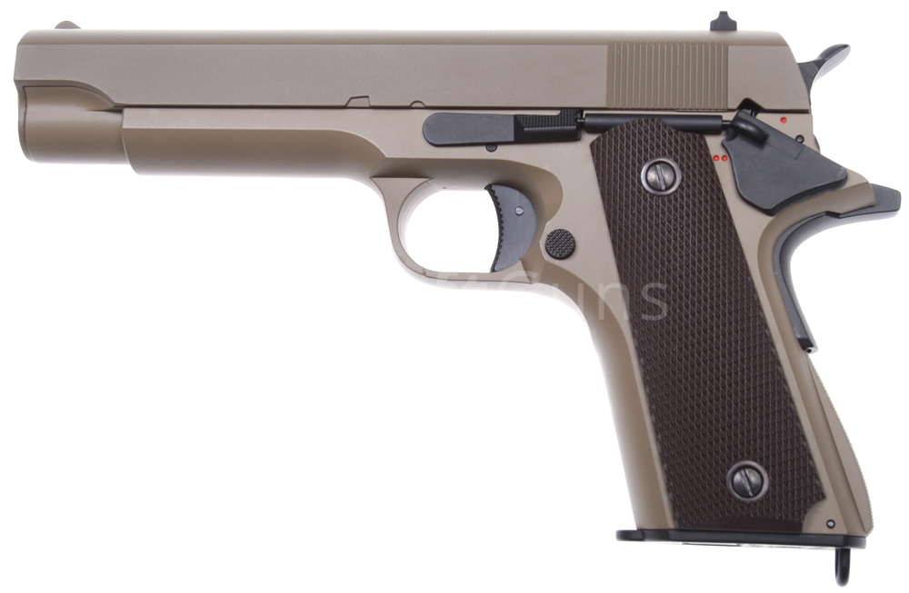 Colt M1911 Aep Tan Cyma Cm 123 Airsoftguns